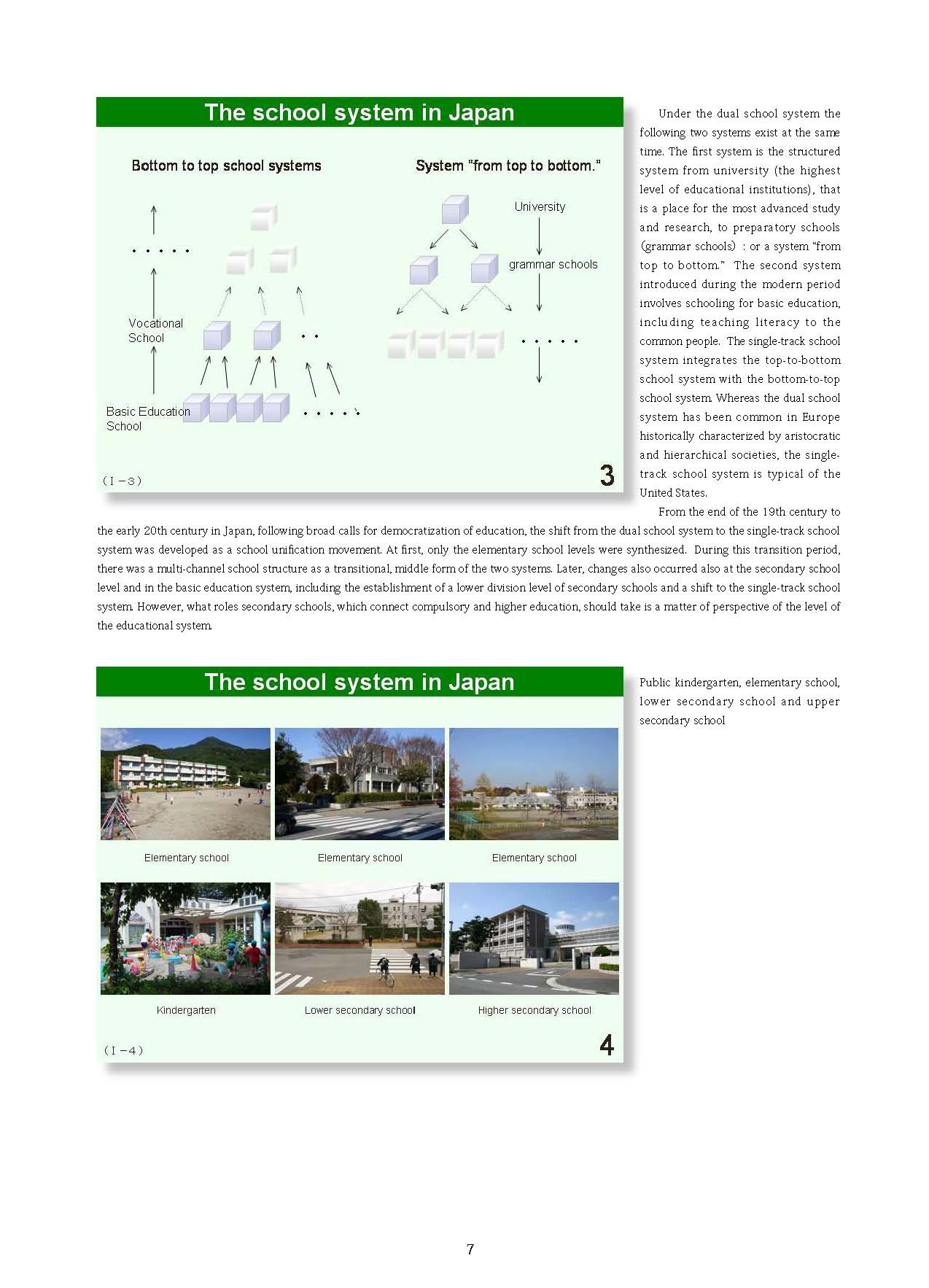  1 Outline of Japanese School System