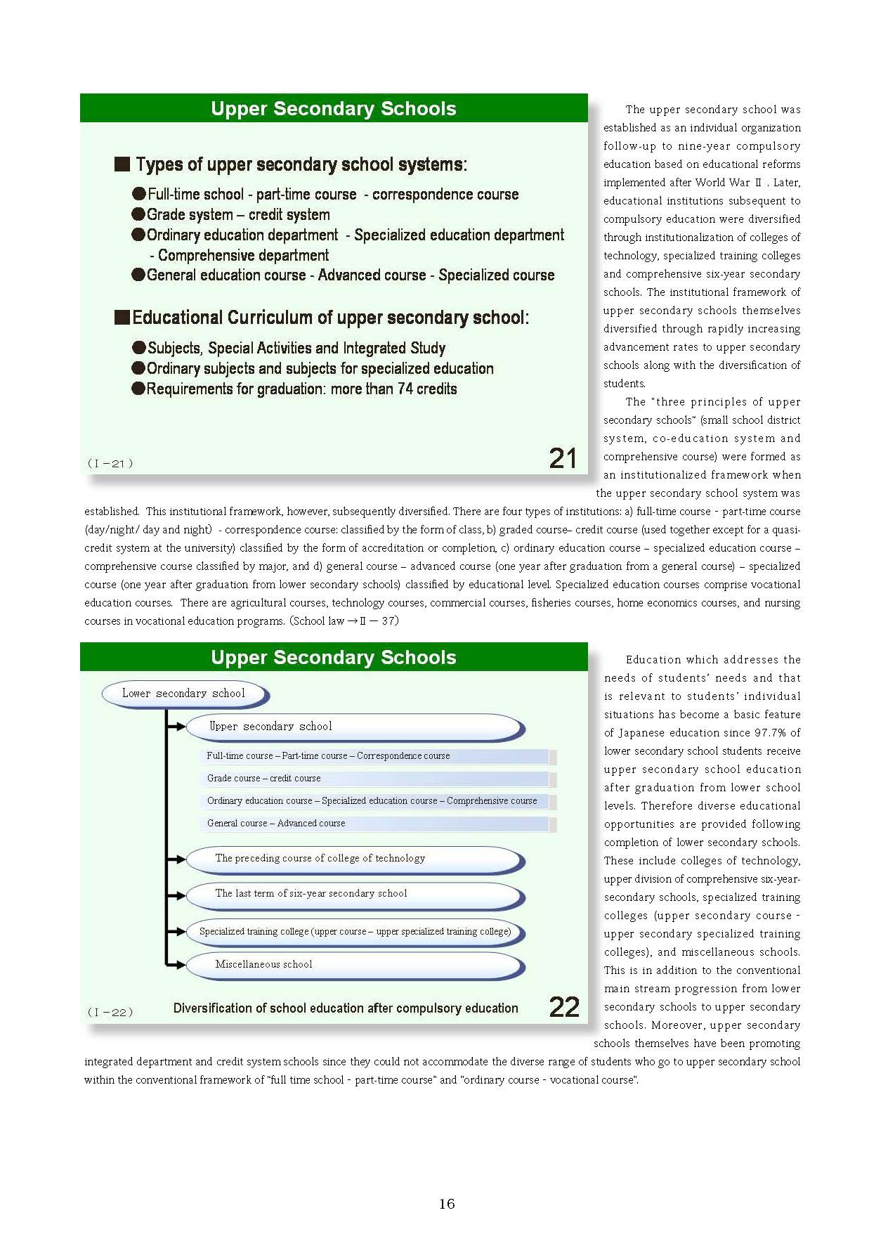  1 Outline of Japanese School System