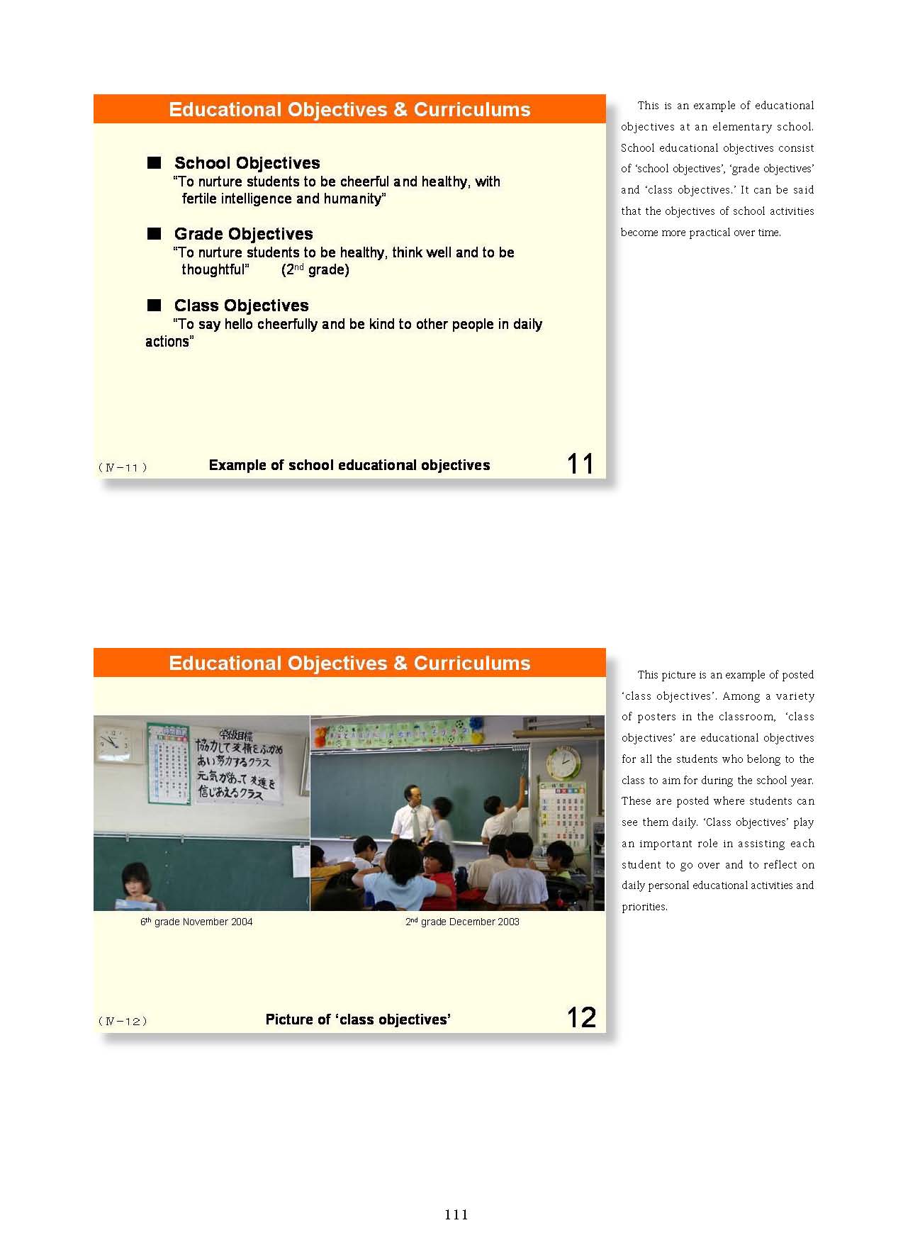  4. Organization and Implementation of Curriculum