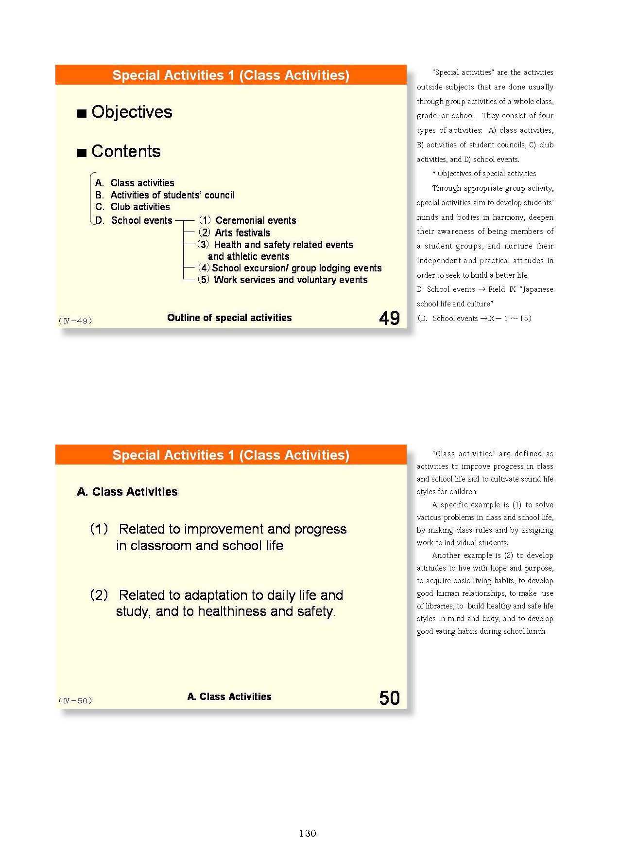  4. Organization and Implementation of Curriculum