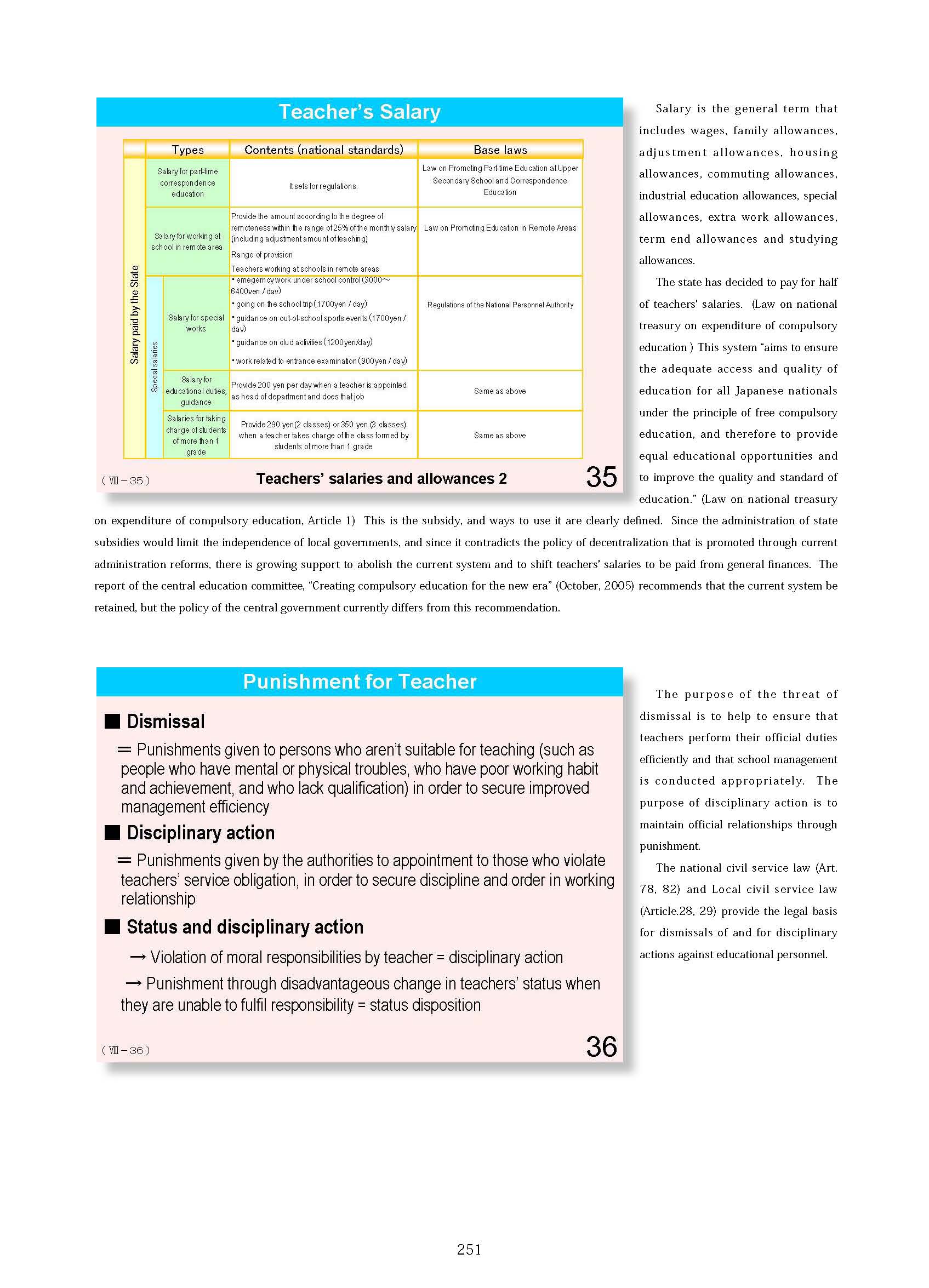  8. Teacher's Qualifications / Training