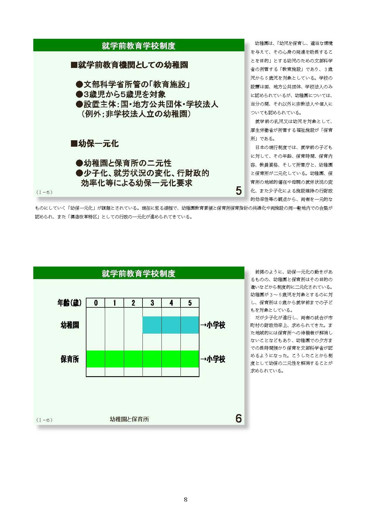 Ⅰ　日本の学校制度の概要