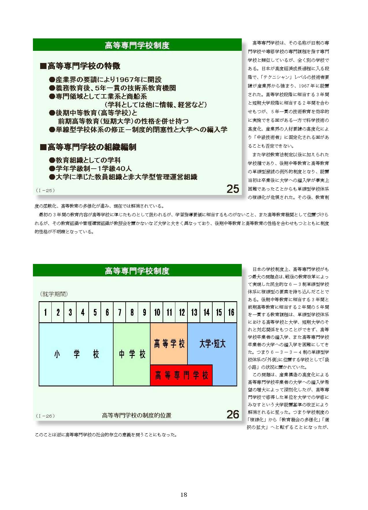 Ⅰ　日本の学校制度の概要