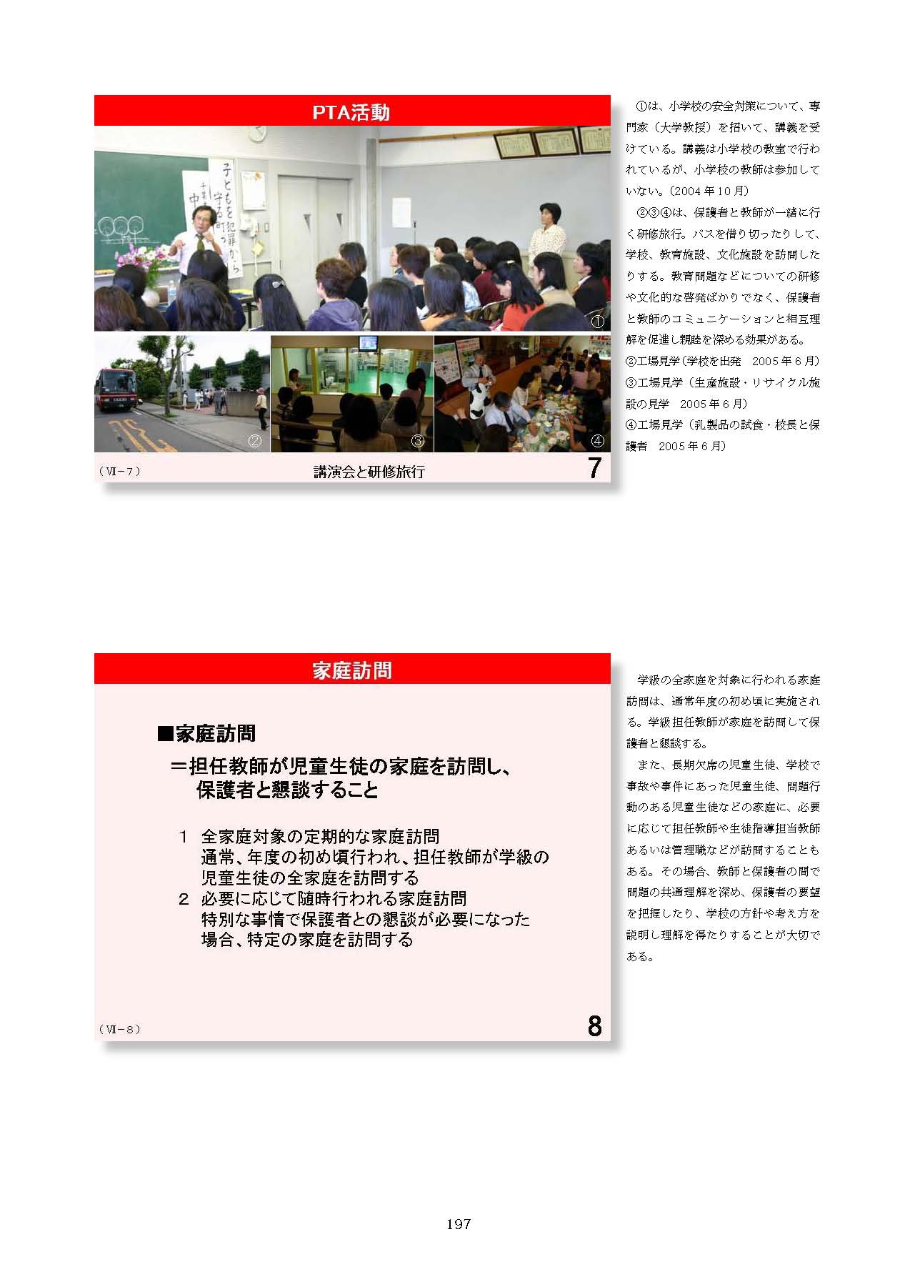 Ⅶ　学校と地域・保護者との連携