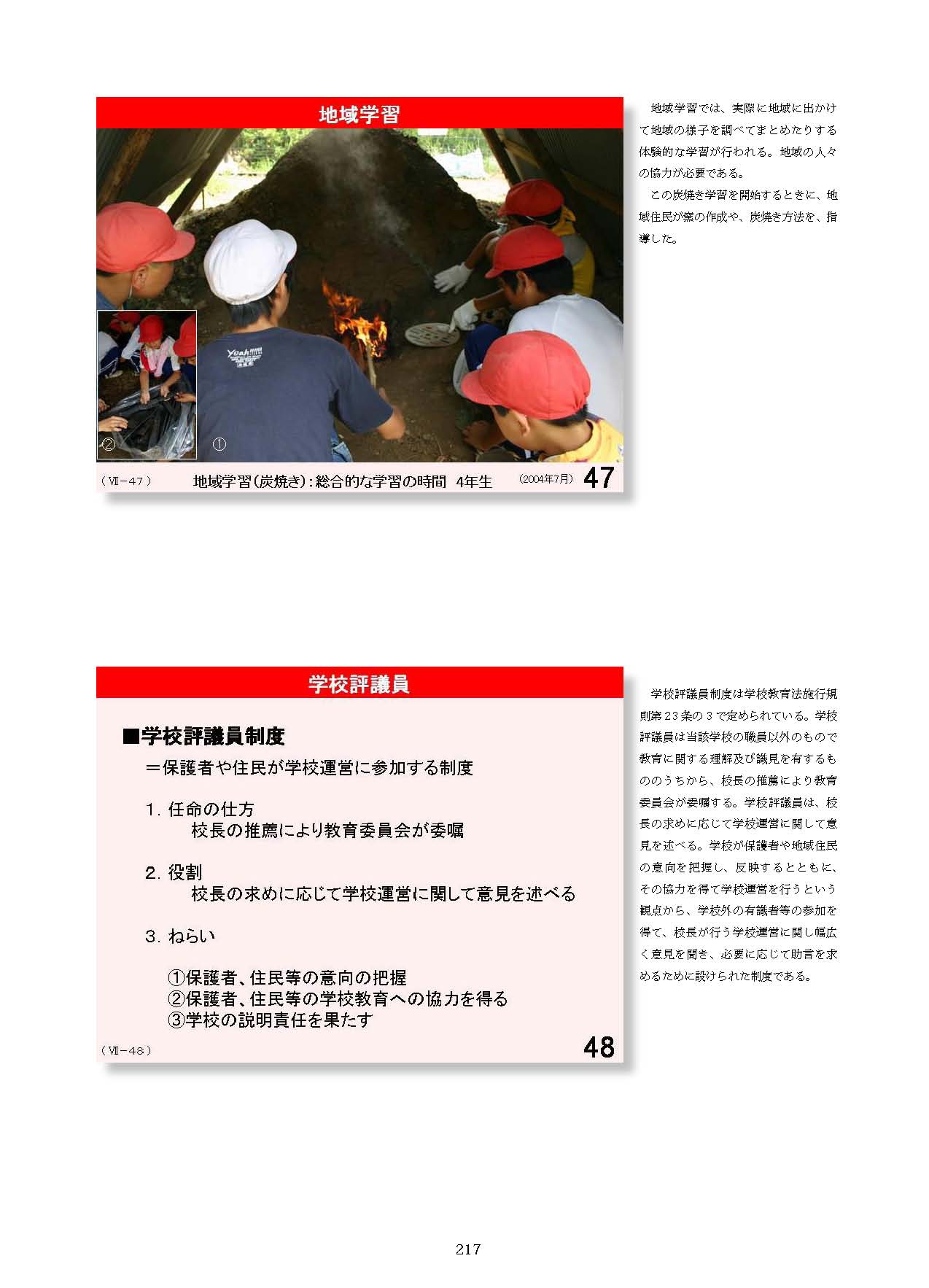 Ⅶ　学校と地域・保護者との連携