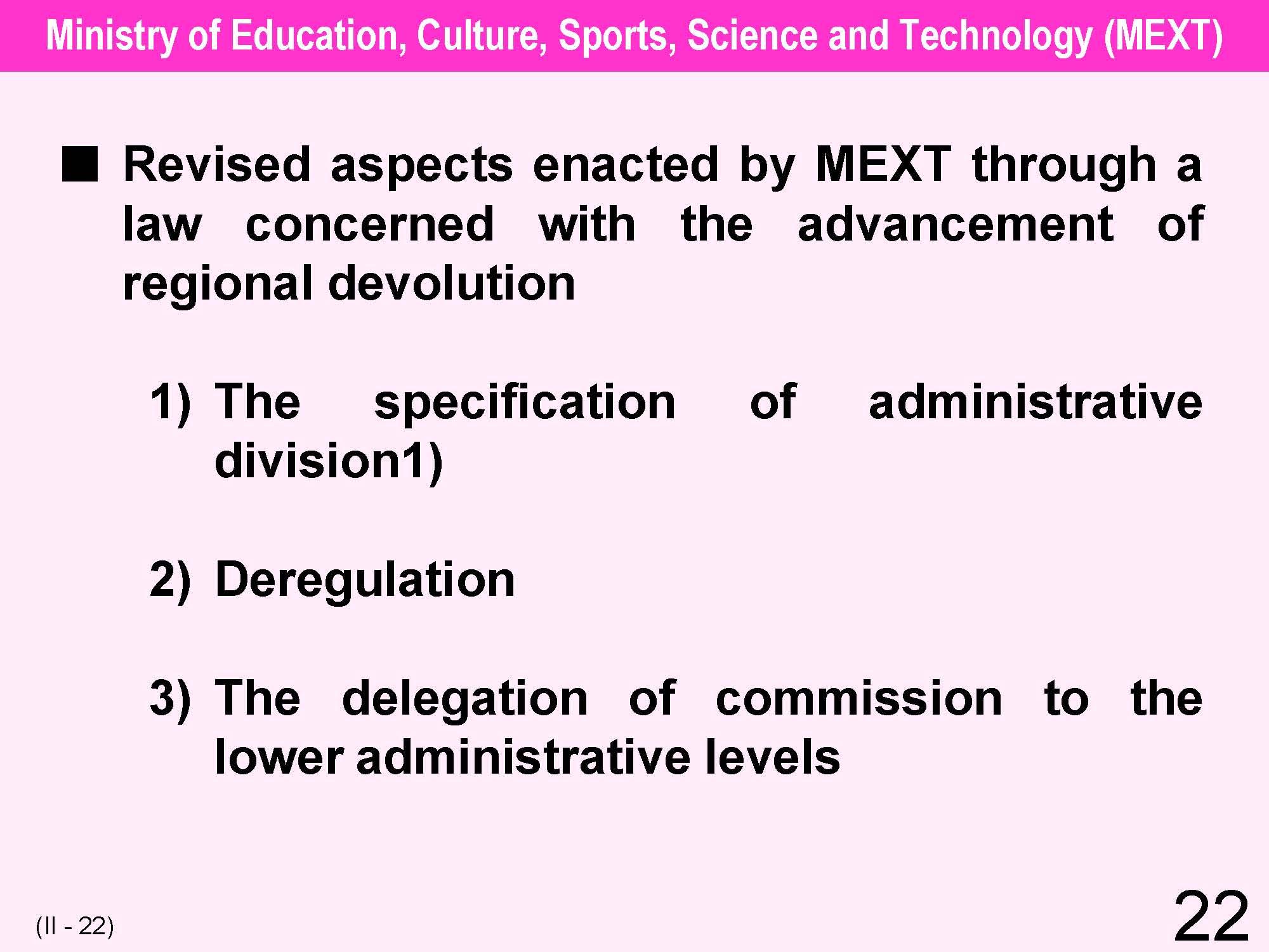 II Japanese Educational Administration and Finance