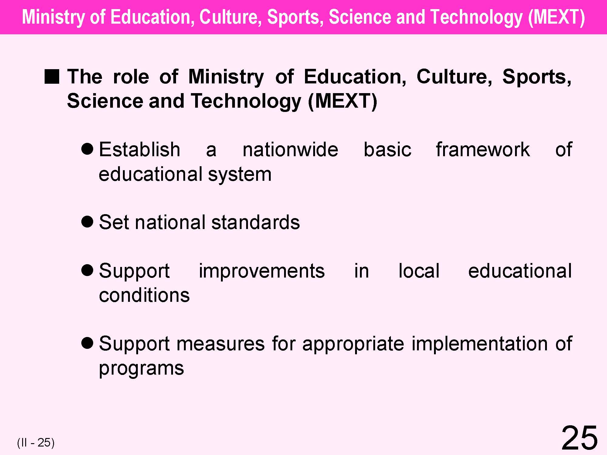 II Japanese Educational Administration and Finance
