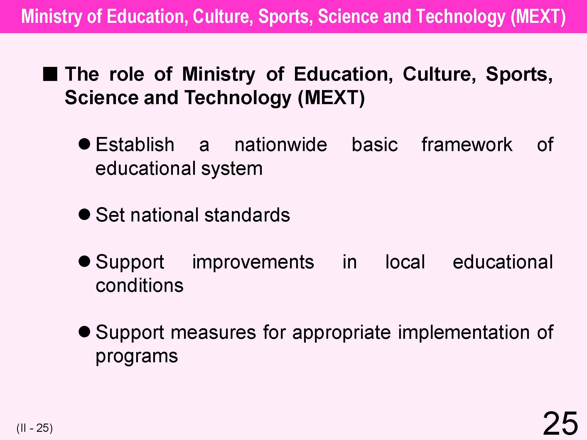 II Japanese Educational Administration and Finance