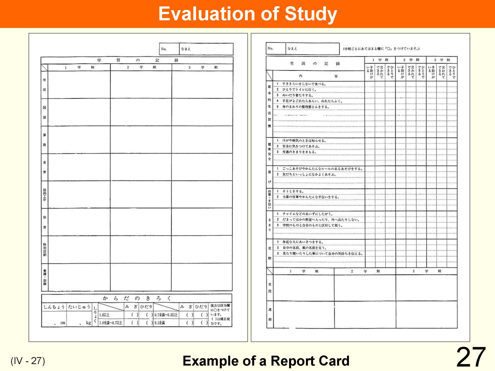 IV Organization and Implementation of Curriculum