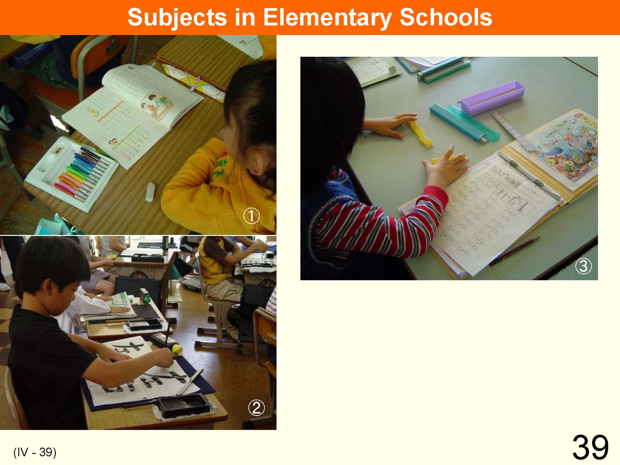 IV Organization and Implementation of Curriculum