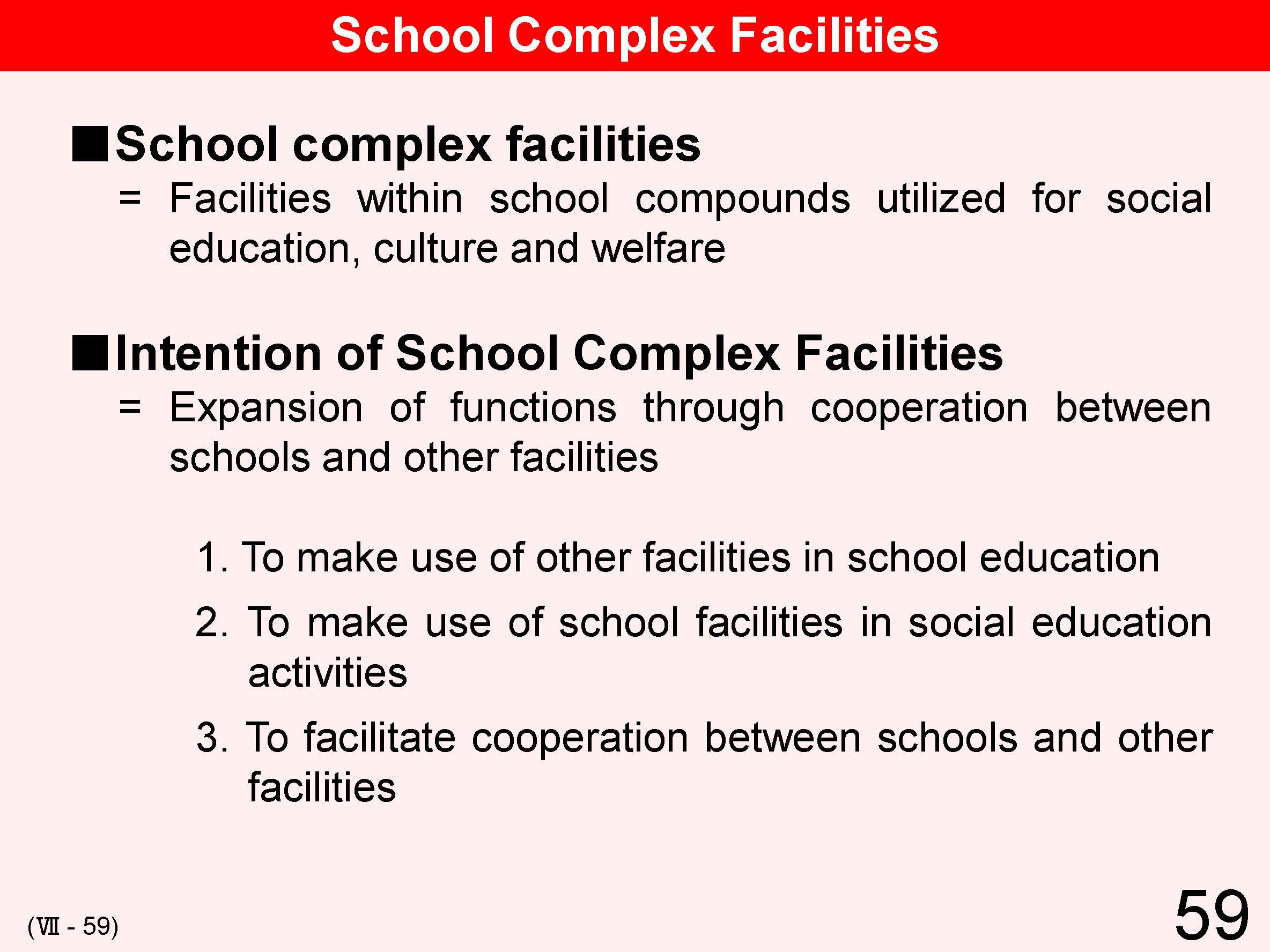 VII Cooperation between School and Local Community