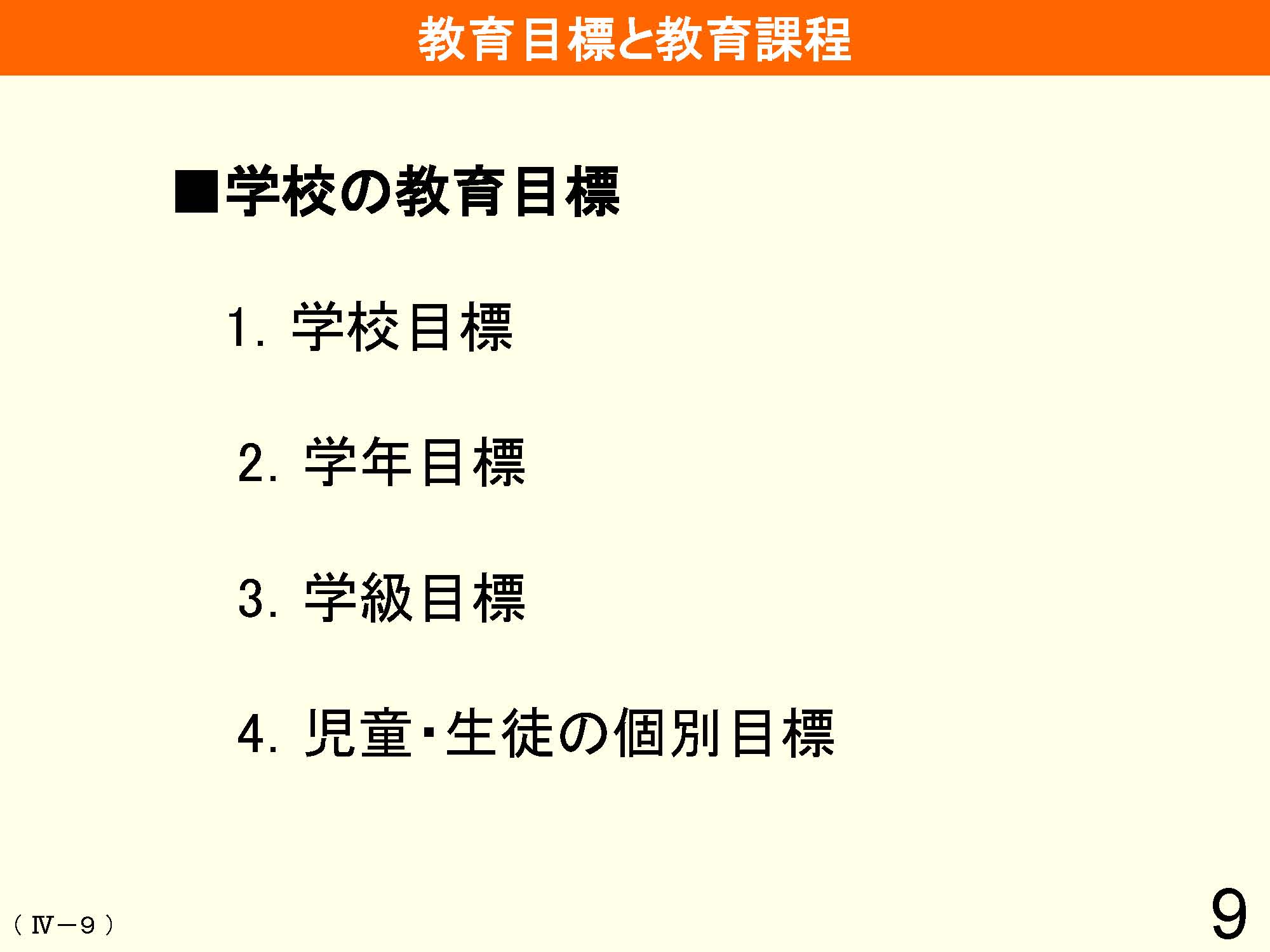 Ⅳ　教育課程の編成と実施