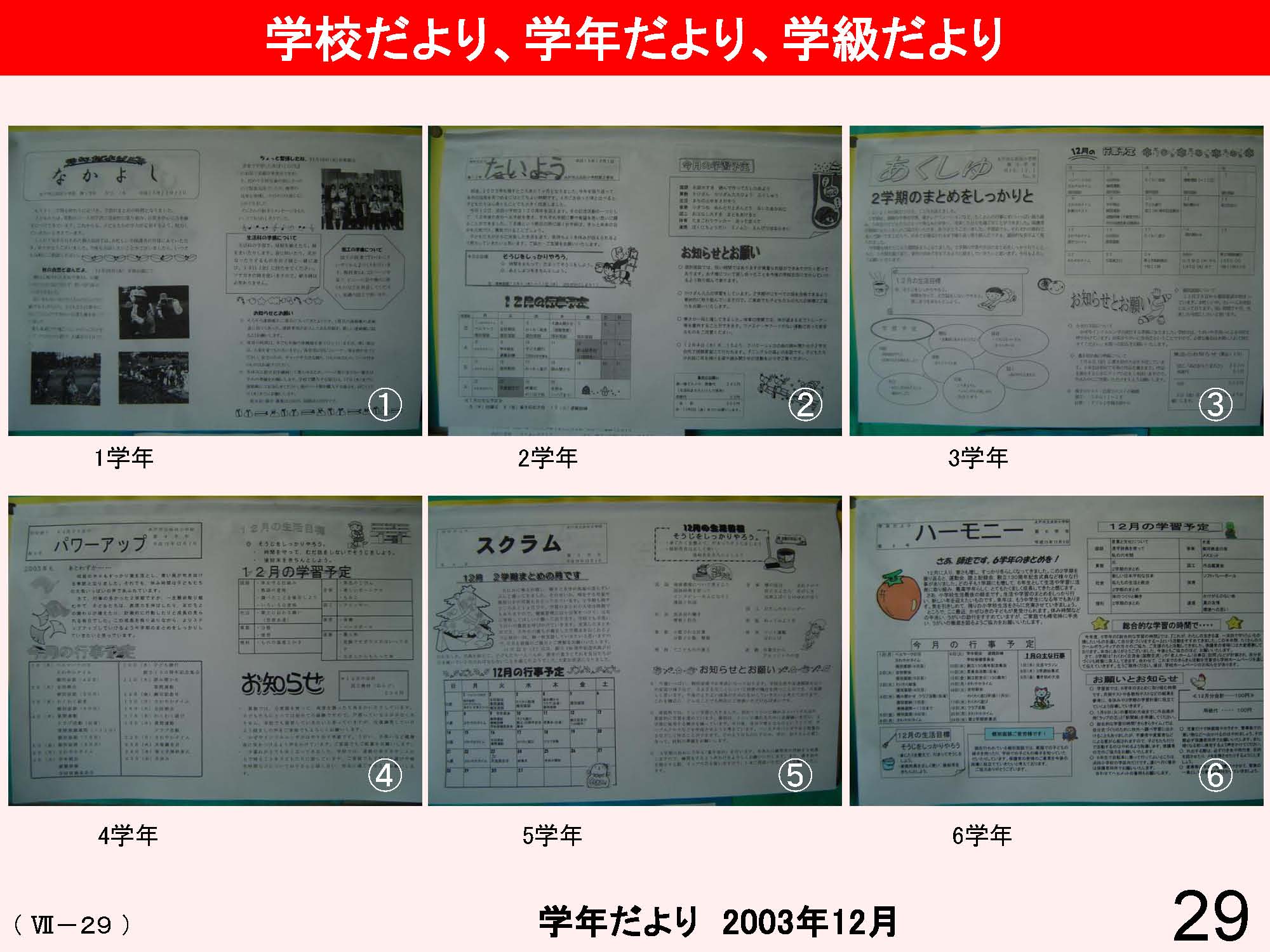 Ⅶ　学校と地域・保護者との連携