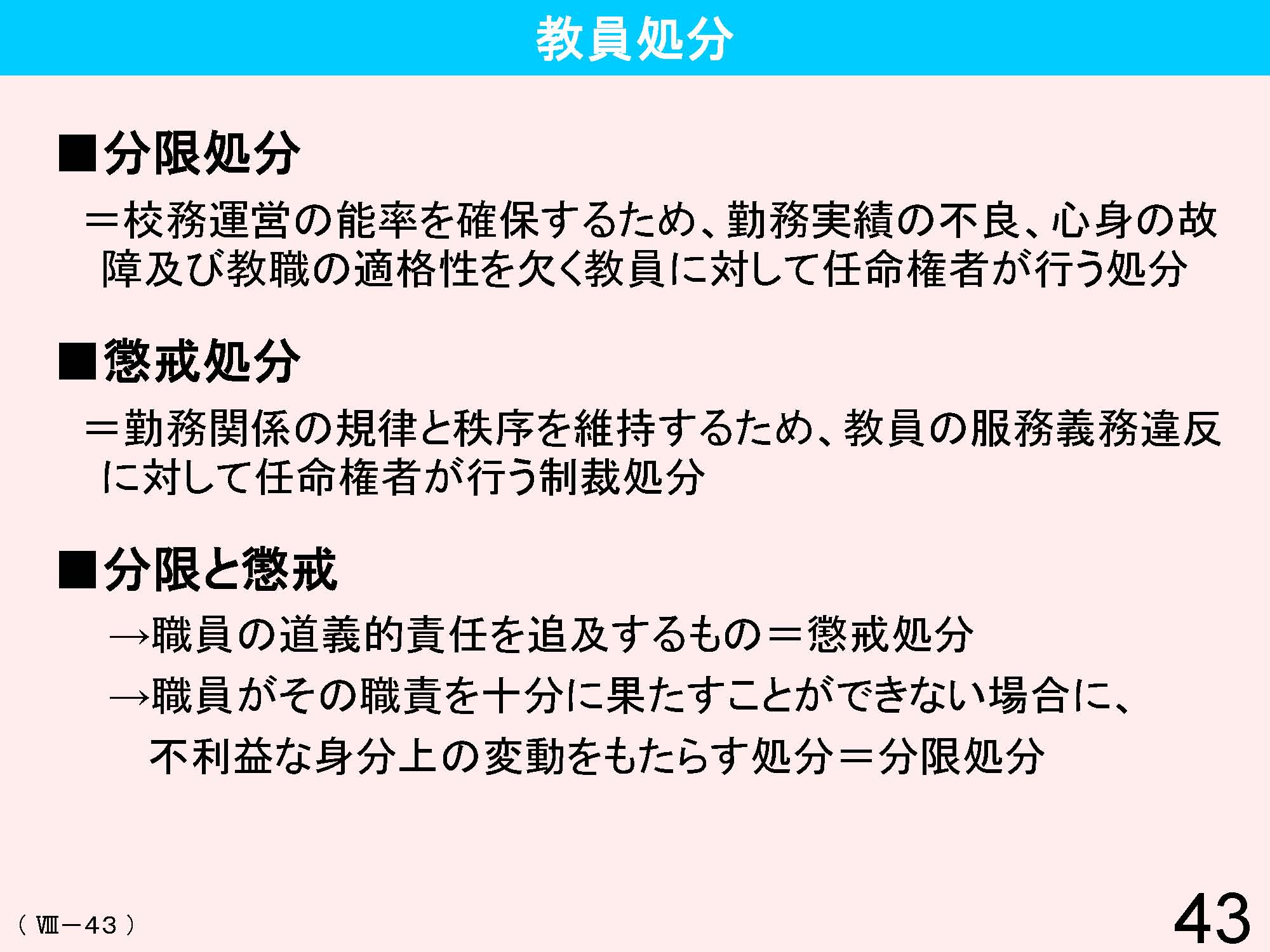 Ⅷ　教員資格・養成・任用・研修